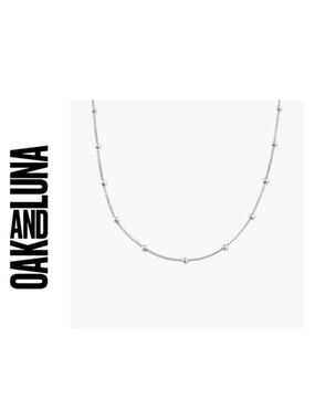 Oak And Luna BOBBLE CHAIN NECKLACE 925 STERLING SILVER